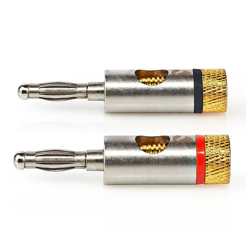 Conjunto 2 Fichas Banana 3mm Dourada Preta e Vermelha NEDIS