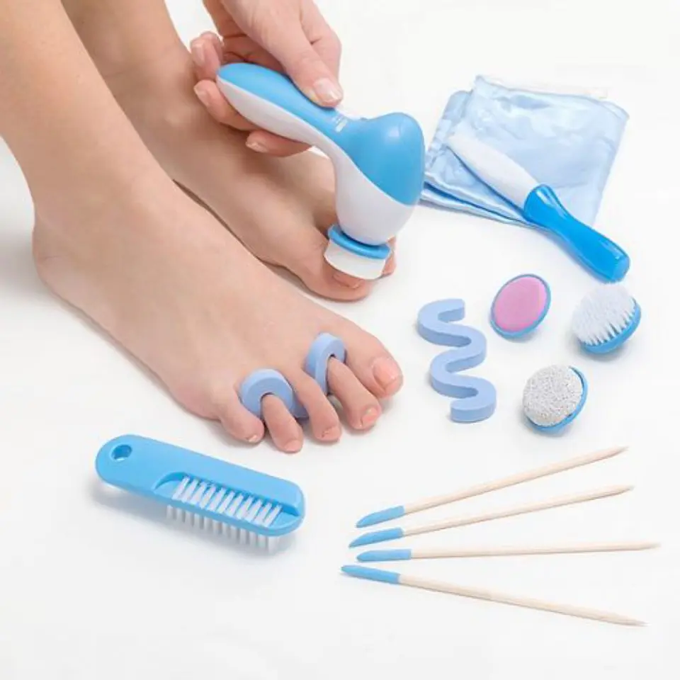 CONJUNTO DE PEDICURE 2 VELOCIDADES IPX5 14 PEÇAS 1