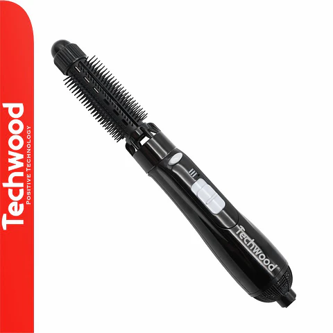 Escova Alisadora de Cabelo Rotativa 800W TECHWOOD