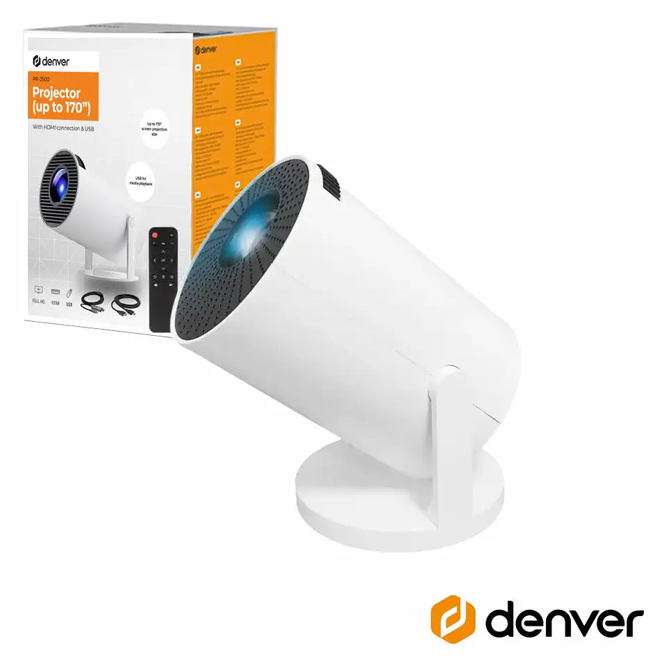 Vídeo Projetor FHD 1080P HDMI/USB DENVER 1