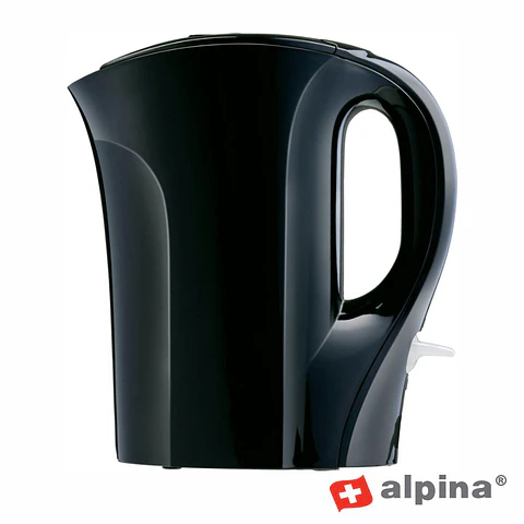 Fervedor de Água Elétrico 1L 800-1000W Preto ALPINA