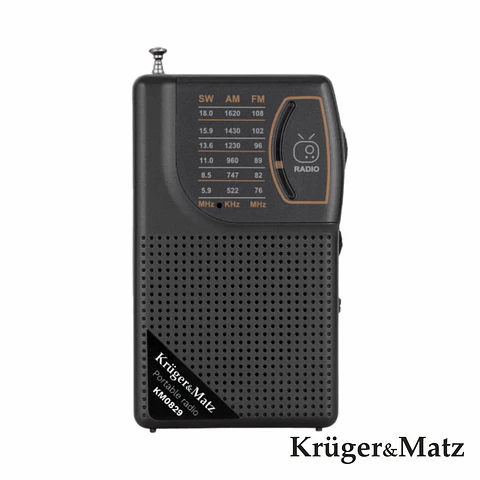 Rádio Portátil AM/FM/SW 2.25" KRUGERMATZ