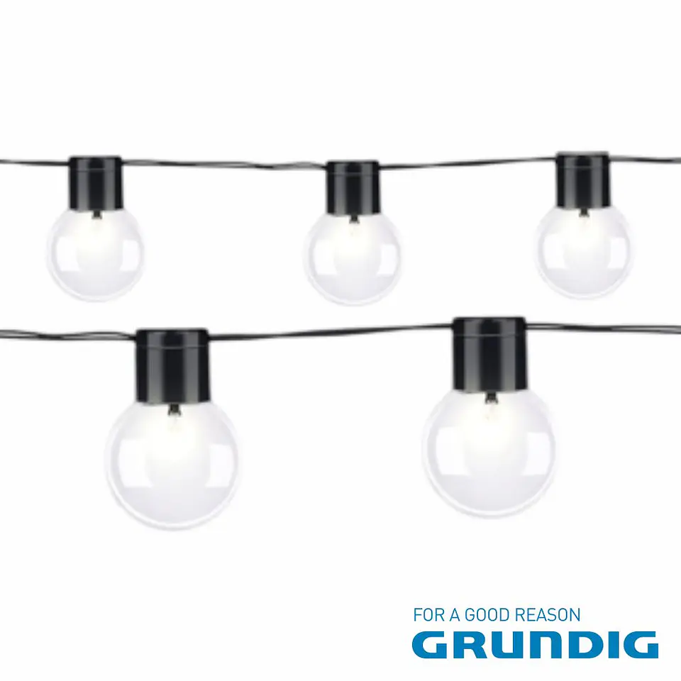 Corrente de Iluminação 4.85m COM 20 Lâmpadas E Painel Solar 1