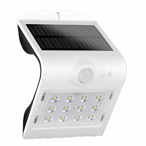 Aplique Exterior Solar 1.5W IP65 COM Sensor Movimento PIR