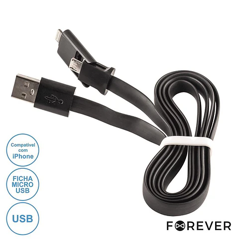 CABO USB-A 2.0 MACHO / MICRO USB-B E IPHONE 5/6