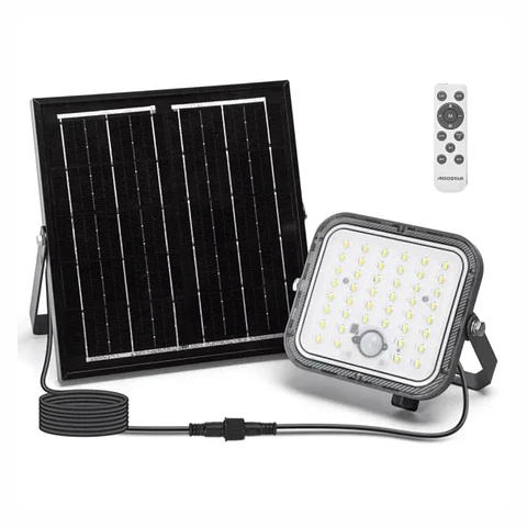 Foco LED Solar 80W COM Sensor 6500K 800lm IP66