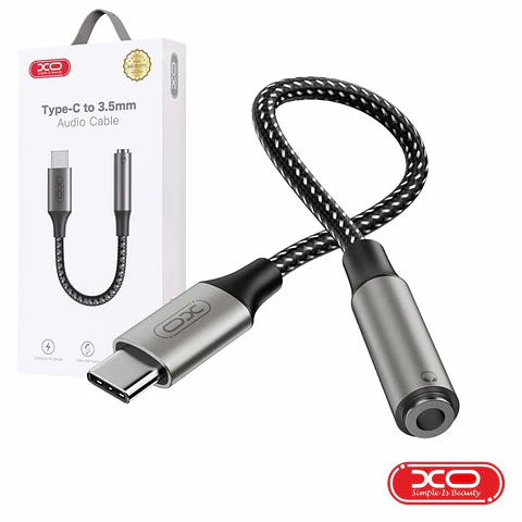 Adaptador USB-C Macho P/ Jack 3.5mm Fêmea XO