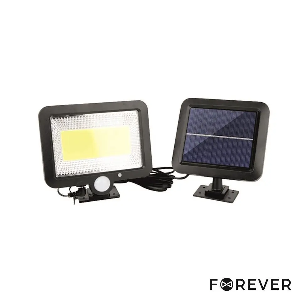 Candeeiro Exterior 8W 600lm 6000K COM Sensor PIR Painel Solar 1