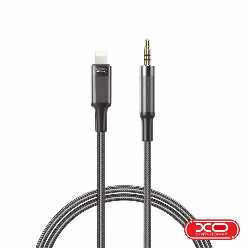 Cabo Lightning Macho P/ Jack 3.5mm Macho 1m Preto XO 1