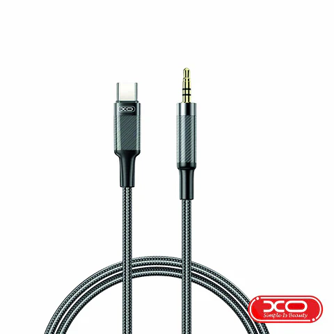 Cabo USB-C Macho P/ Jack 3.5mm Macho 1m Preto XO