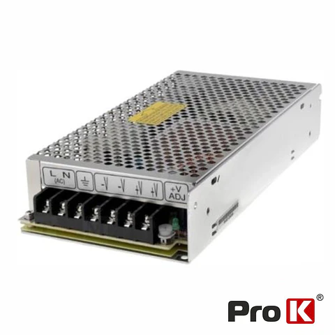 Fonte de Alimentação Industrial 24V 200W 8.5A PROK