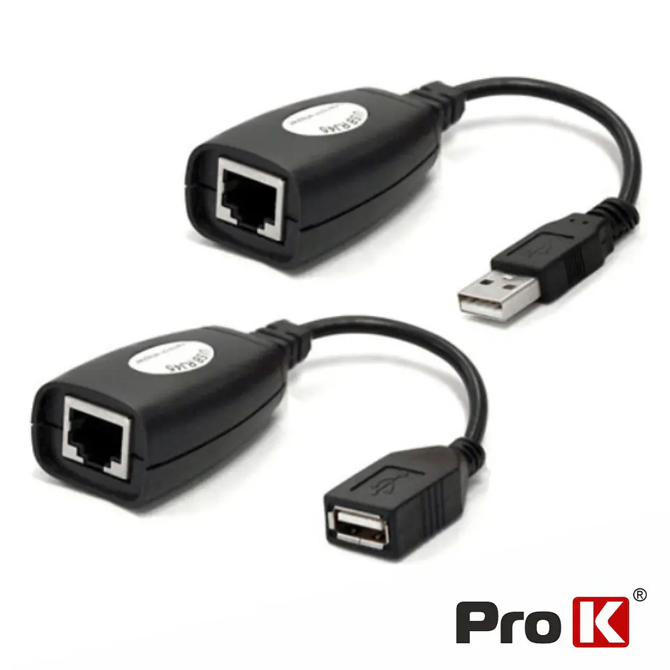 CABO ADAPTADOR EXTENSÃO USB / RJ45 50M PROK 1