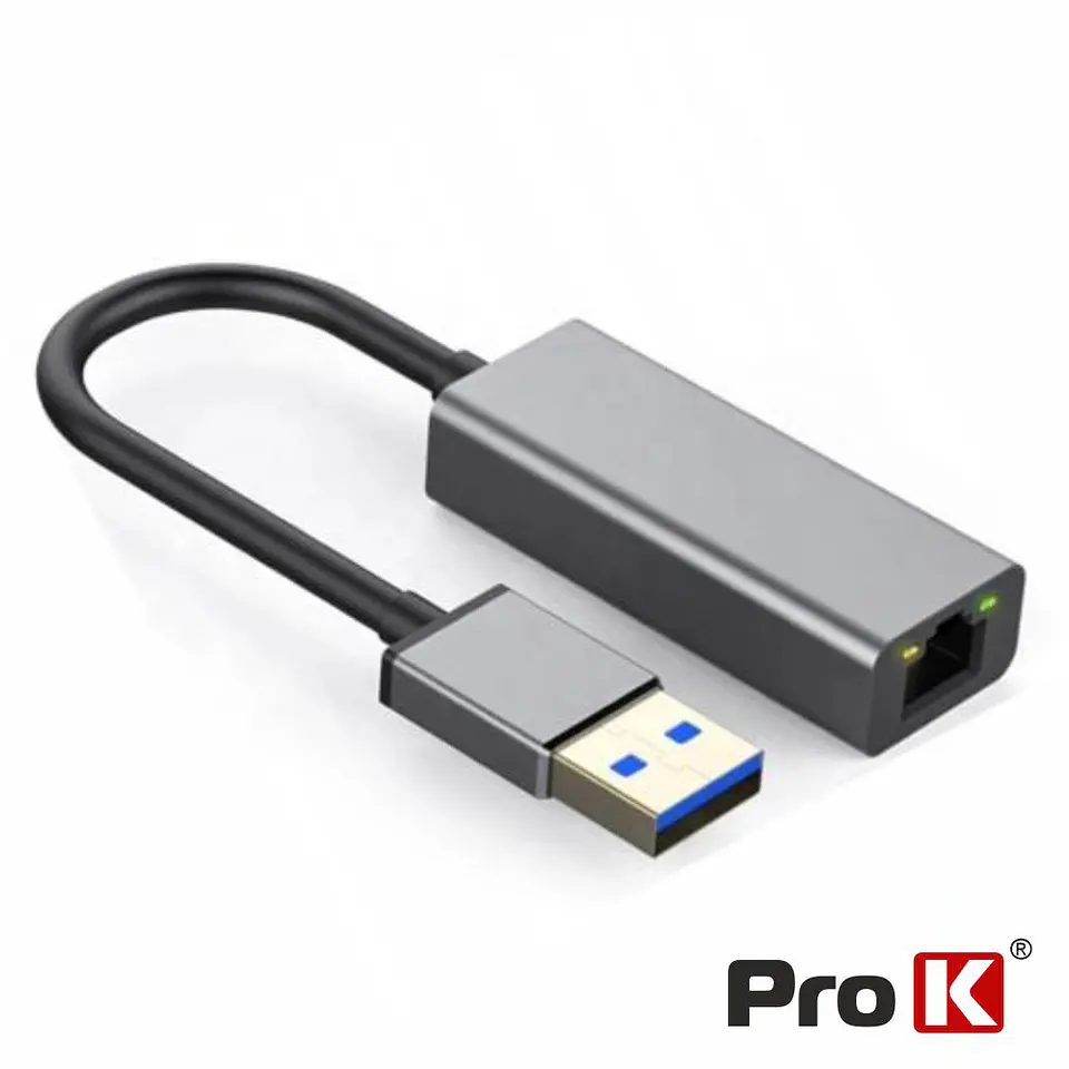 Cabo Adaptador USB 3.0 / RJ45 1GB/s PROK 1