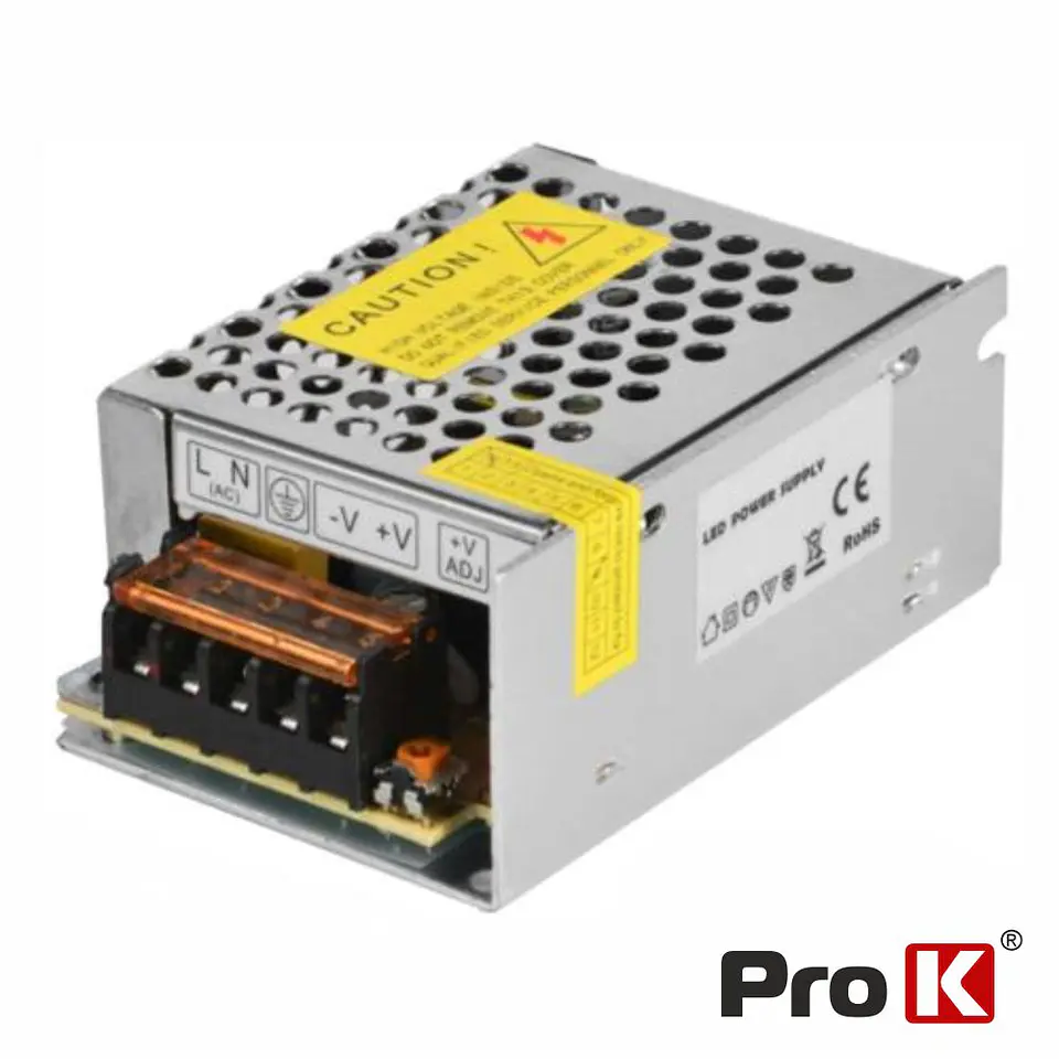 Fonte de Alimentação Industrial 5V 50W 10A PROK 1