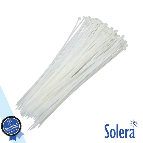 CONJUNTO 100 BRAÇADEIRAS NYLON 7.6x365MM SOLERA
