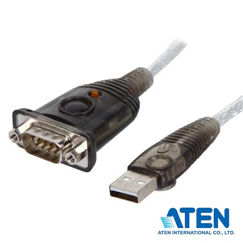 Cabo Adaptador USB-A 2.0 Macho / DB9 Macho 0.35m Cinza