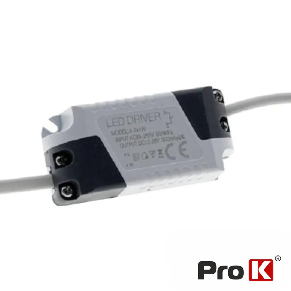 Fonte De Alimentação P/ LED 4-7W 12-26V PROK 1