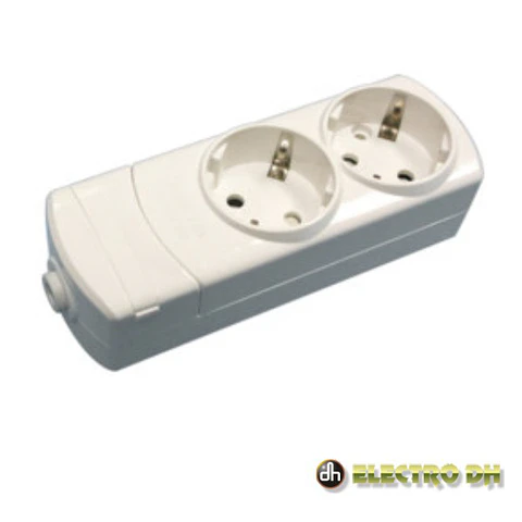 TOMADA ELÉTRICA COM 2 SAÍDAS SCHUKO EDH