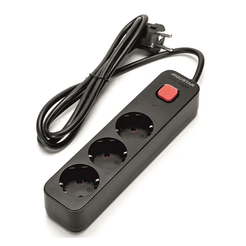 Extensão Elétrica 3x Schuko COM Interruptor 1.5m 3G1.5