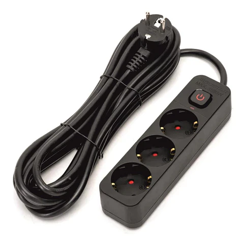 Tomada Elétrica COM 3 Saídas COM Interruptor 5m 3G1.5