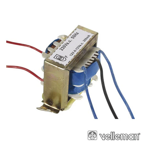 TRANSFORMADOR 7.2VA 2X12V VELLEMAN
