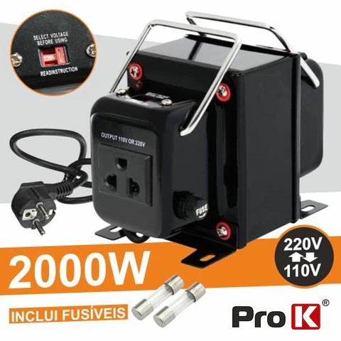 ALIMENTADOR 110V-220V / 220V-110V 2000W PROK