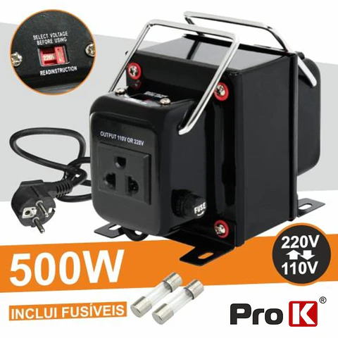 ALIMENTADOR 110V-220V / 220V-110V 500W PROK