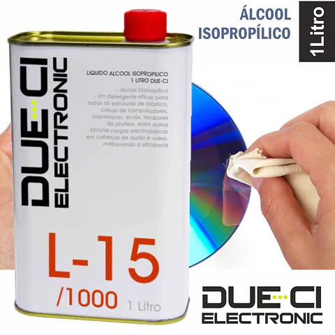 LÍQUIDO ÁLCOOL ISOPROPILICO 1 LITRO DUE-CI