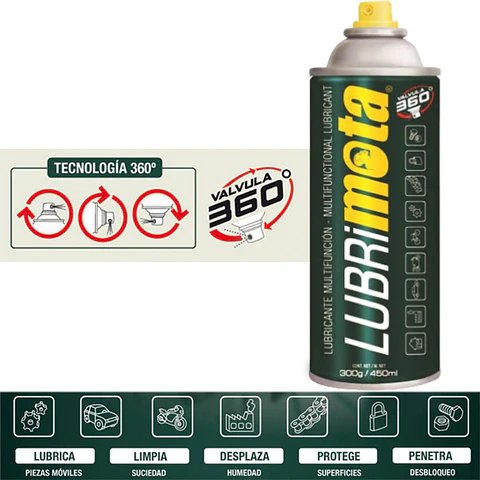 Spray Lubrificante Multifunções 450ml MOTA