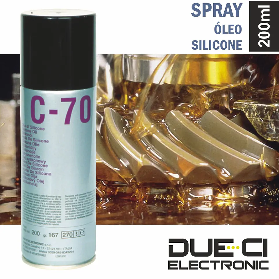 SPRAY DE 200ML ÓLEO SILICONE DUE-CI 1