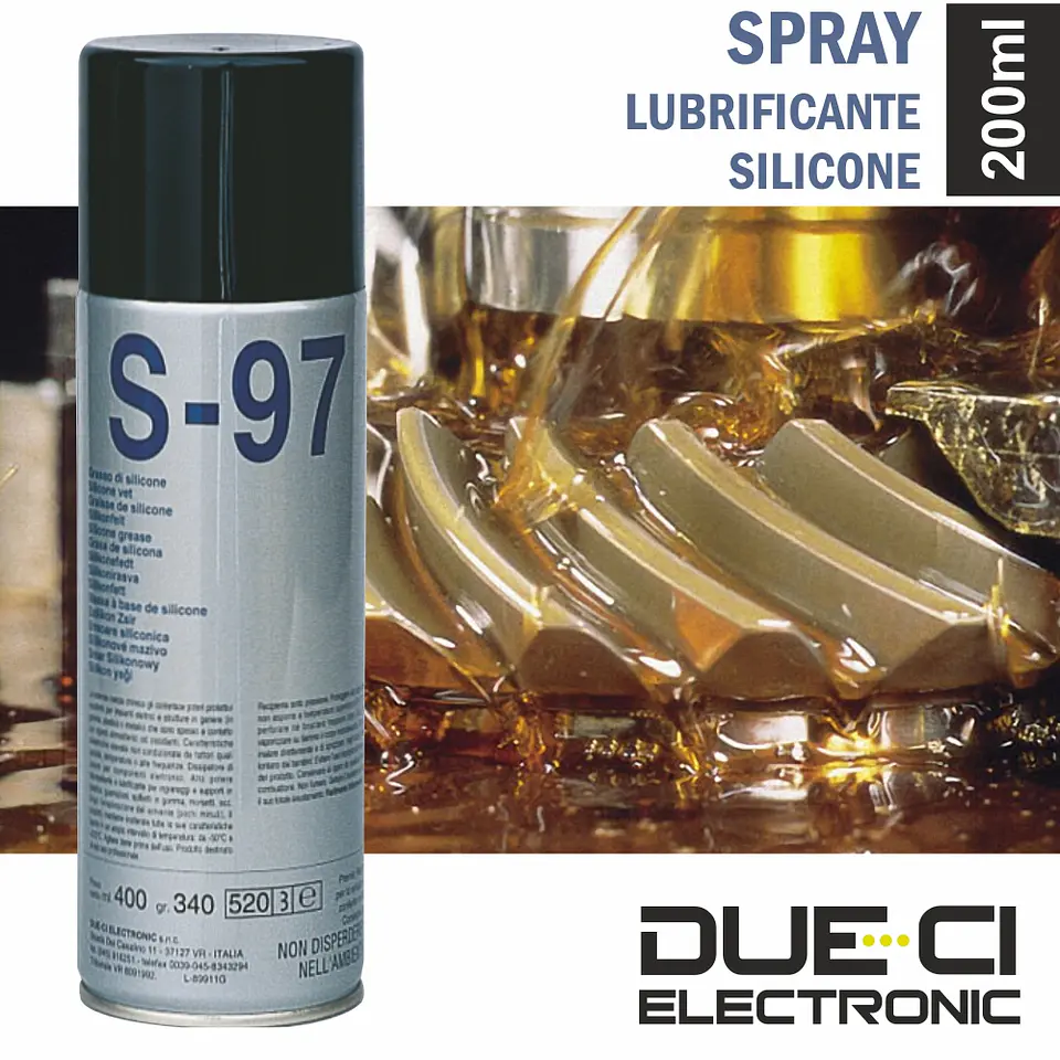 SPRAY DE 200ML LUBRIFICANTE SILICONE DUE-CI 1