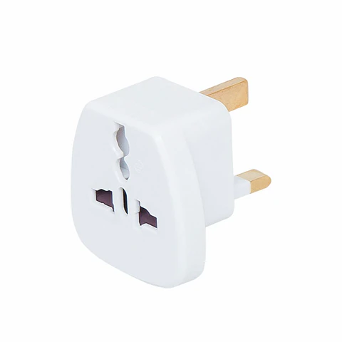Ficha Adaptadora Viagem Universal Branco