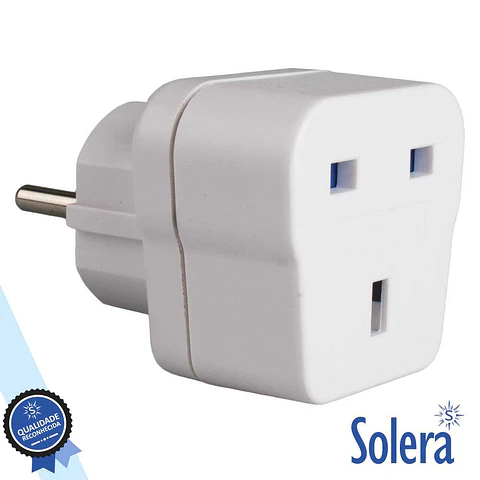 FICHA ADAPTADORA VIAGEM SCHUKO / INGLESA 16A SOLERA