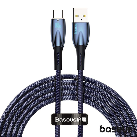 Cabo USB-A Macho P/ USB-C Macho 100W 2m Glimmer BASEUS