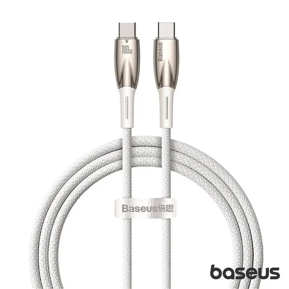 Cabo USB-C Macho P/ USB-C Macho 100W 1m Glimmer BASEUS 1