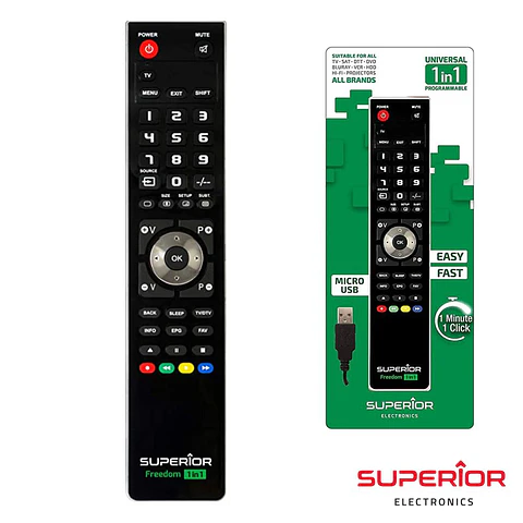 Comando TV Programável FREEDOM COM USB
