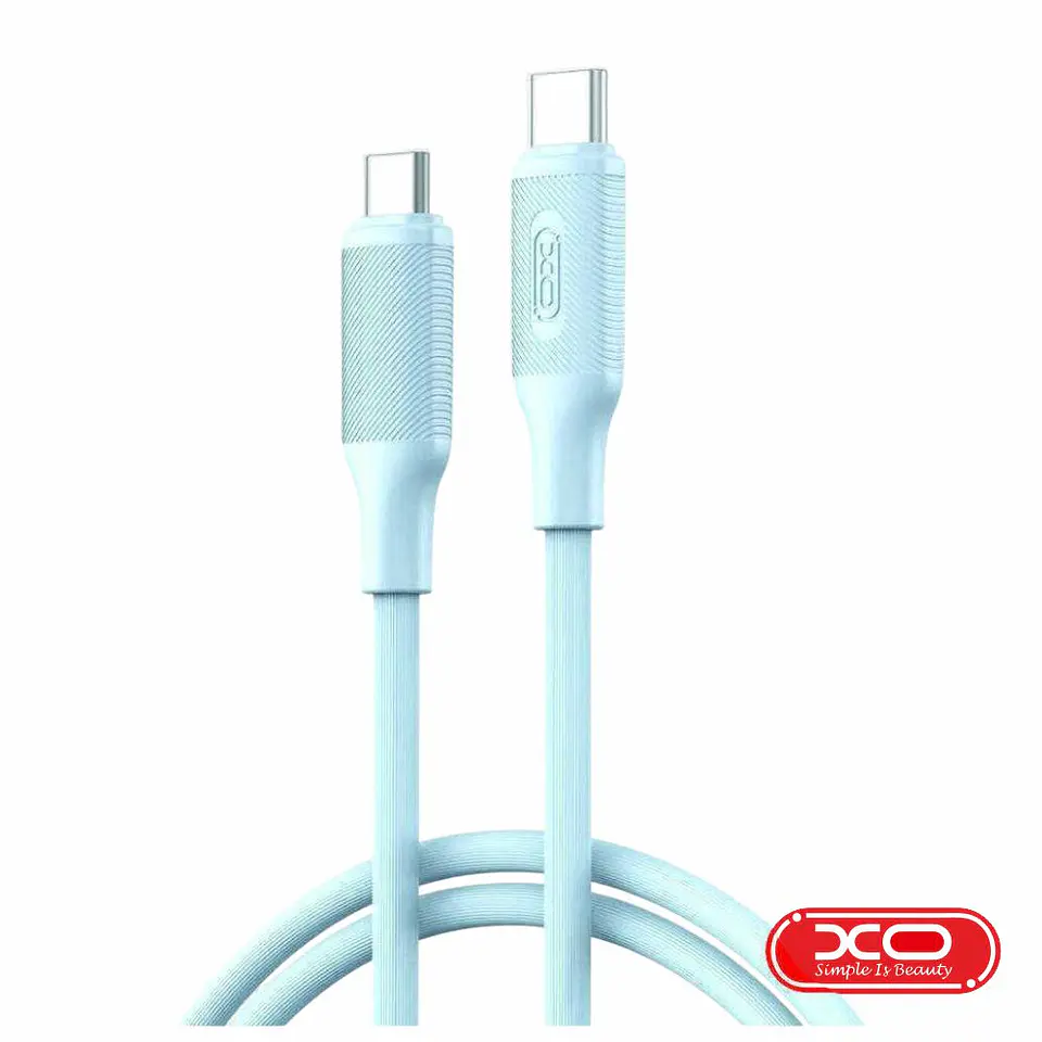 Cabo USB-C Macho / USB-C Macho 1m 60W PD Azul XO 1