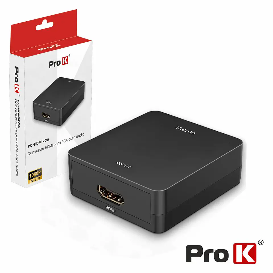 CONVERSOR HDMI -> COMPOSTO + AUDIO PROK 1
