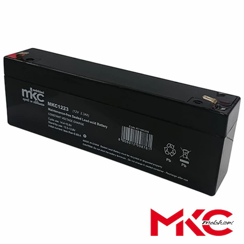 Bateria Chumbo AGM VRLA 12V 2.3A MKC