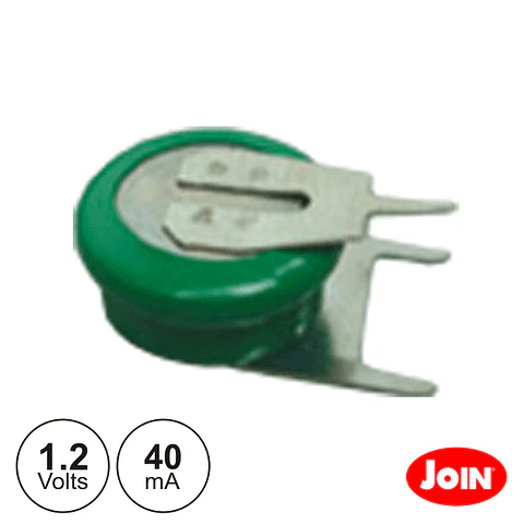 BATERIA NI-MH 1.2V 40MA COM PATILHAS JOIN