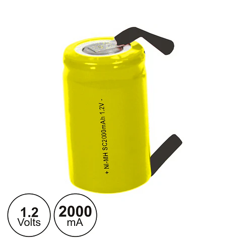 BATERIA NI-CD SC 1.2V 2000MA COM PATILHAS