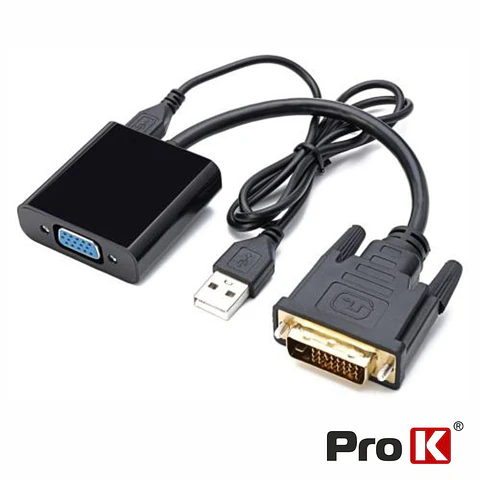 ADAPTADOR DVI-D-> VGA PROK
