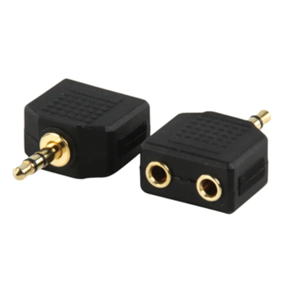 FICHA ADAPTADORA JACK 3.5MM MACHO ST / 2 JACK 3.5MM FÊMEA ST 1