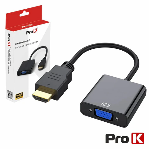 ADAPTADOR HDMI -> VGA PROK