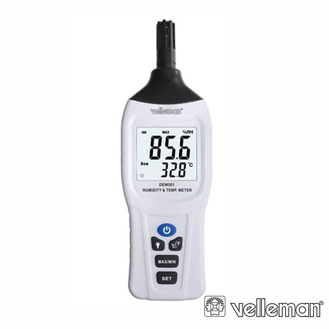 Medidor de Humidade Digital COM Termómetro VELLEMAN