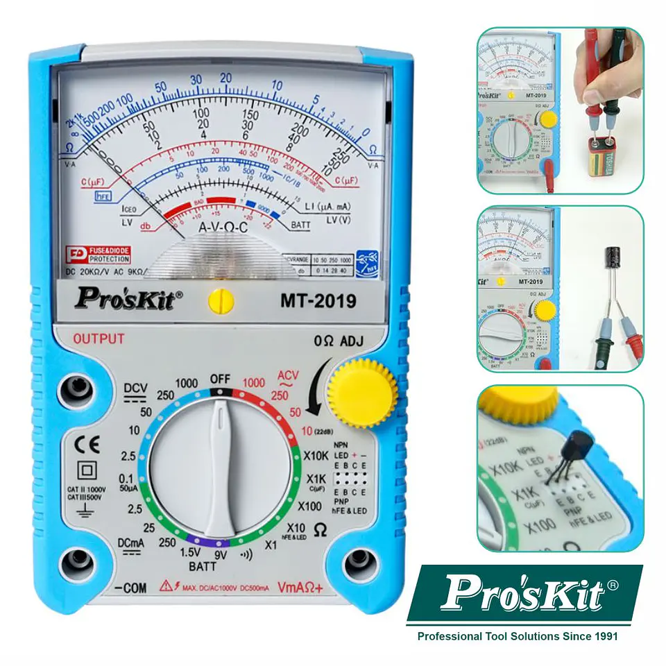 Multímetro Analógico PROSKIT 1