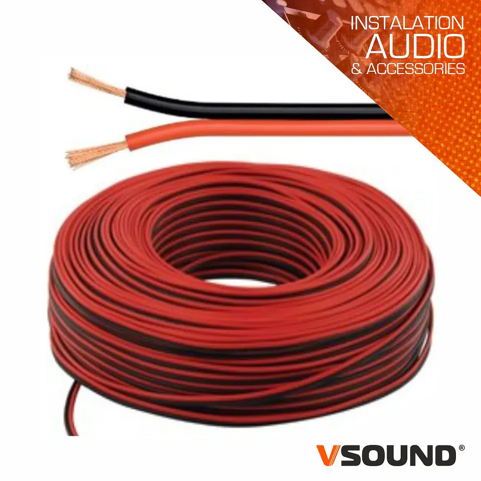 Cabo Coluna 2x1.50mm Preto/Vermelho Paralelo VSOUND 1