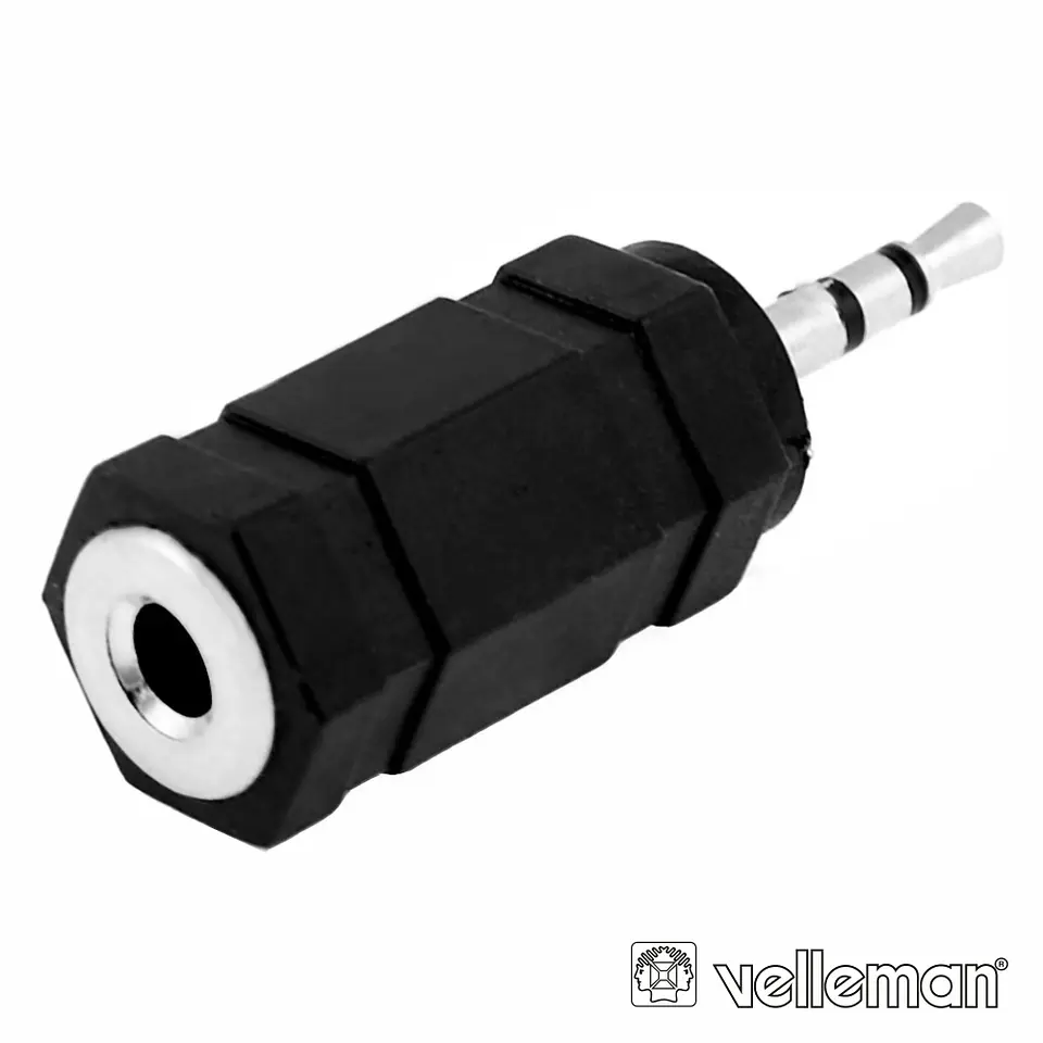 FICHA ADAPTADORA JACK 3.5MM FEMEA MN / JACK 3.5MM MACHO ST 1