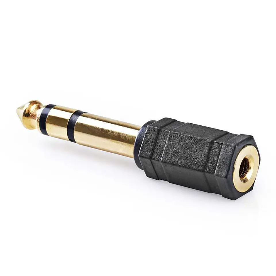 Ficha Adaptadora Jack 6.35mm Macho / Jack 3.5mm Fêmea 1