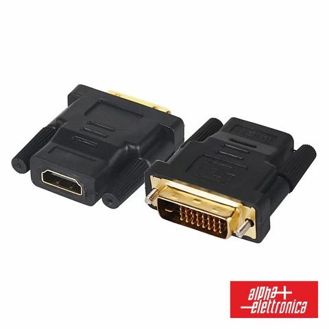 FICHA ADAPTADORA DVI-D DUAL LINK MACHO / HDMI FÊMEA